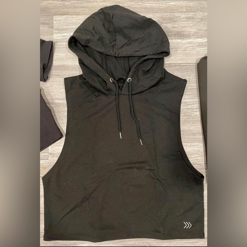 Sleeveless Hoodie Crop Top